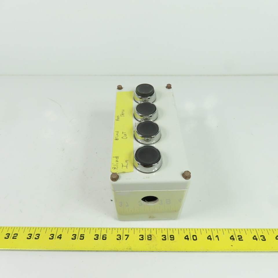4-Button Push Button Control Station Box 6-1/4"x 3-1/4"