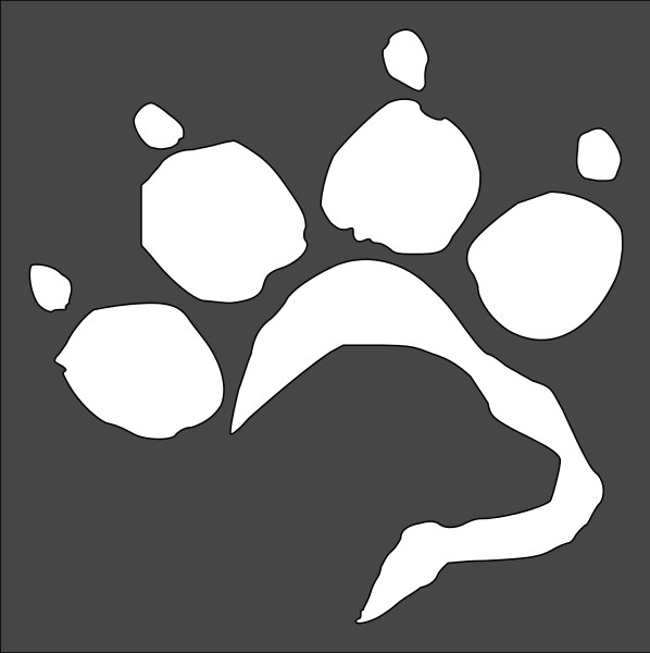 8"x8" Clear Plastic Stencil - Dog (MC96)