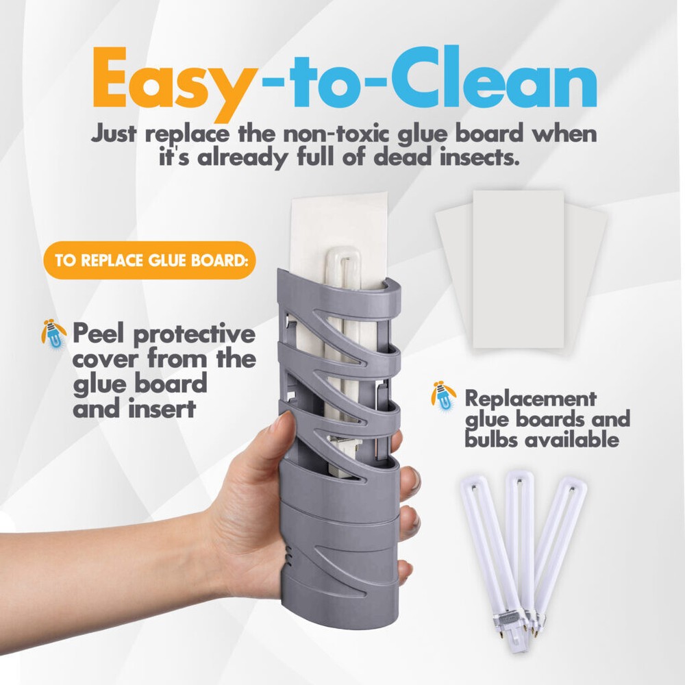 1 FlyWeb Fly Light Trap Fly Web Control Mosquitos Flies Gnats moths fruit flies