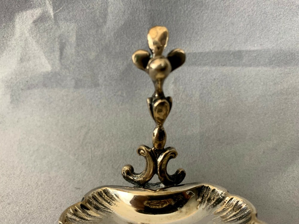 Vintage Buccellati 800 Silver Miniature Shell Shape Dish w/ Stand