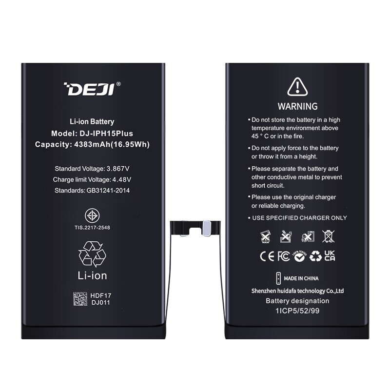 New OEM DEJI battery for Apple iPhone 15 PLUS Replacement Battery Tool Adhesive
