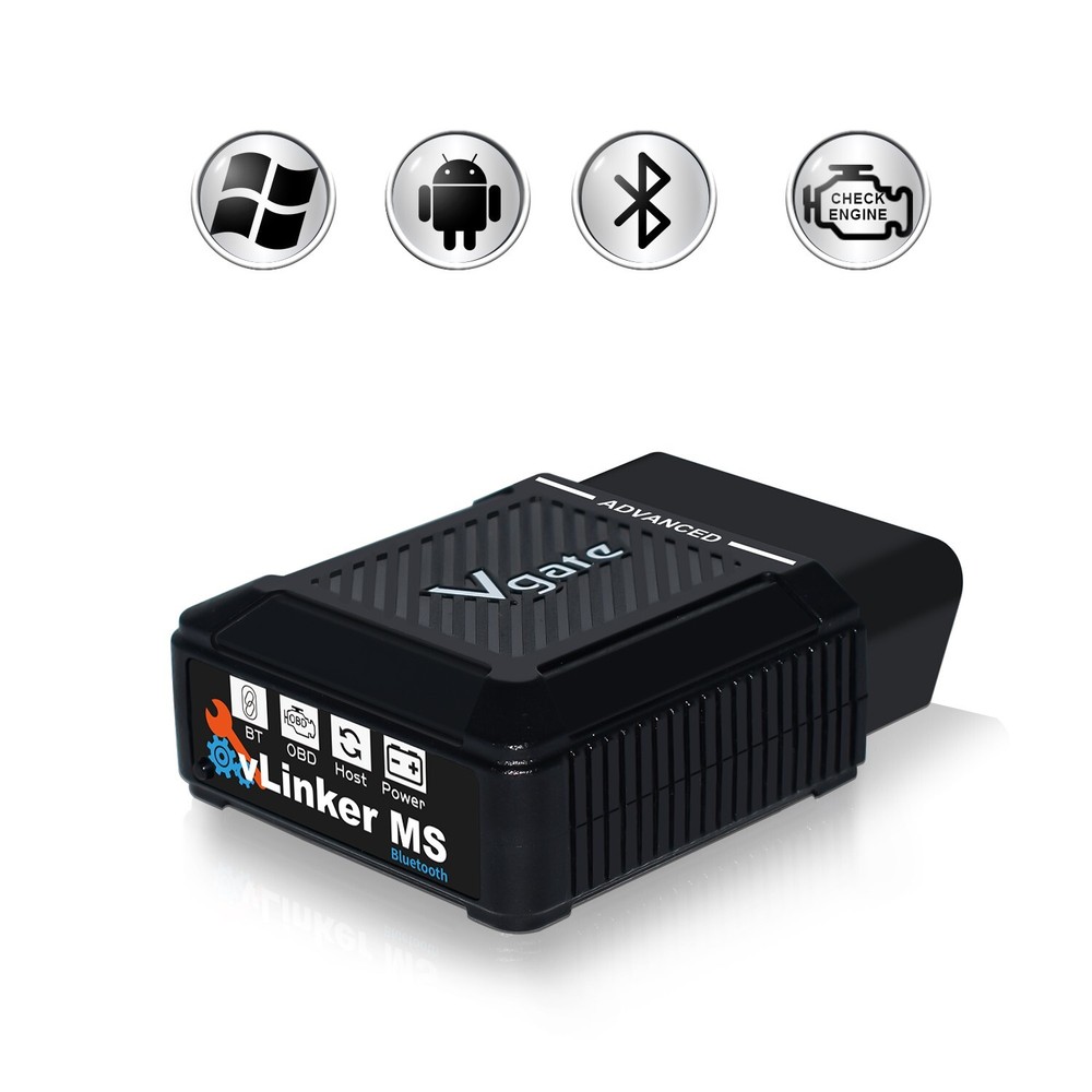 Vgate vLinker MS BT3.0 OBD2 Car Diagnostic Scanner Code Reader IOS/Android/PC