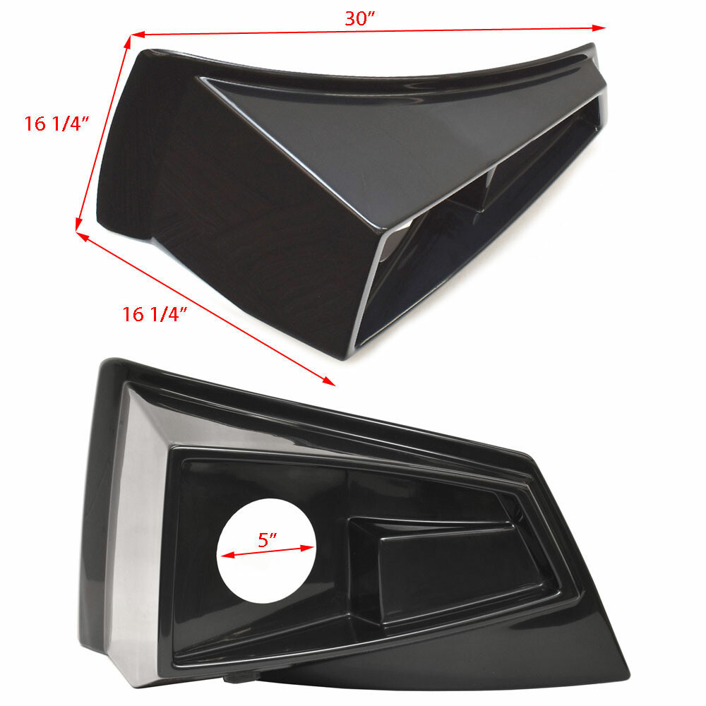 Tracker Boat Blank Speaker Side Panel 323798 | w/ LED Light Black