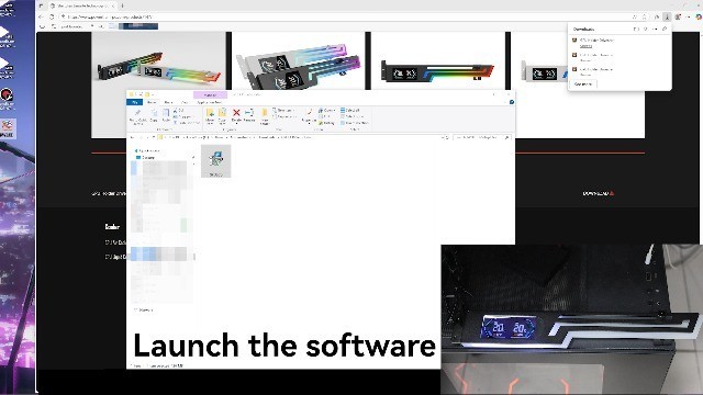 Adjustable GPU Support Bracket with Temp Display & RGB Lighting - Universal Grap