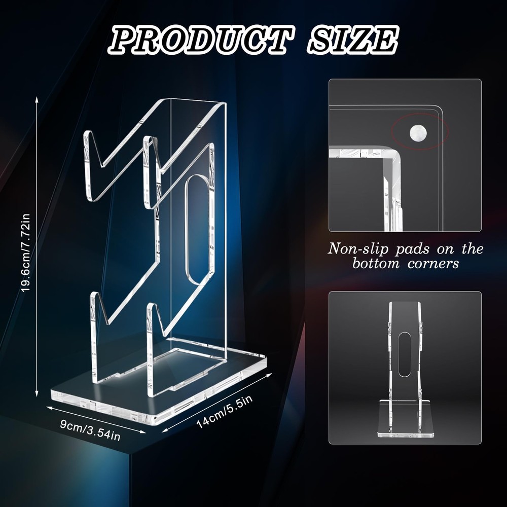 FYY Game Controller Holder 2 Tiers - Universal Dual & 2-Tier-Clear