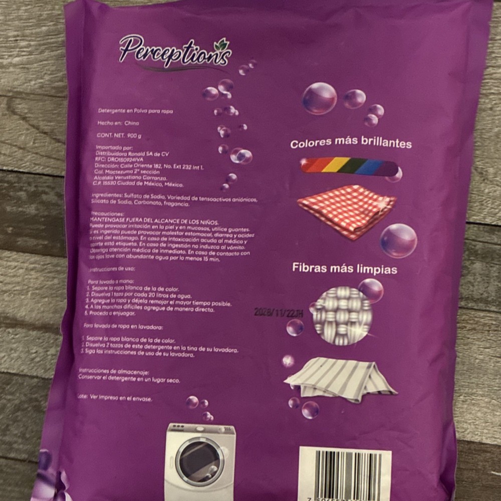 Perceptions Floral Violetas Laundry Detergent Powder 900g Vanish 3 Pack