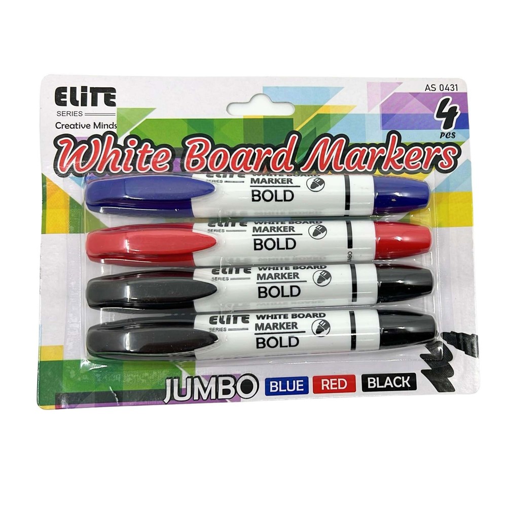 Permanent Color Markers: 4CT