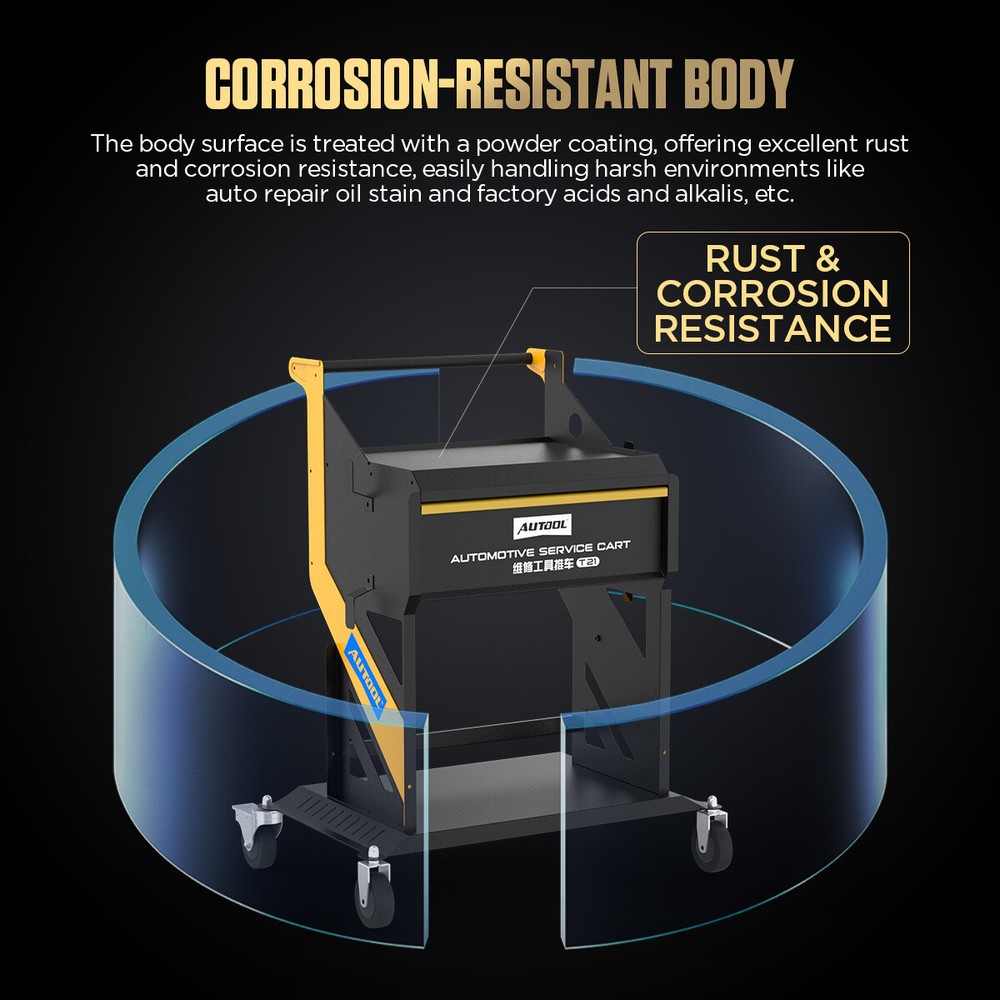 Rolling Tool Cart Mechanic Storage For Fuel Injector Cleaning & Testing Machine