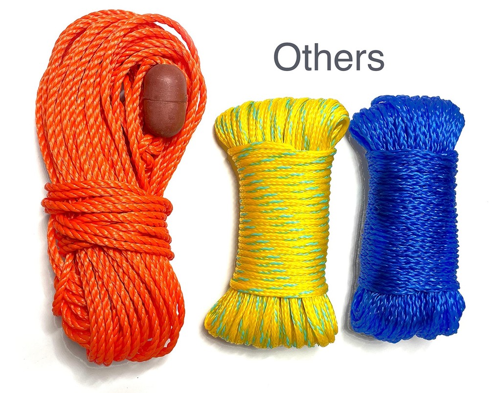 Twisted Polypropylene Rope - 1/4 Floating Poly Pro Cord 100 Ft - Ideal for Cr...