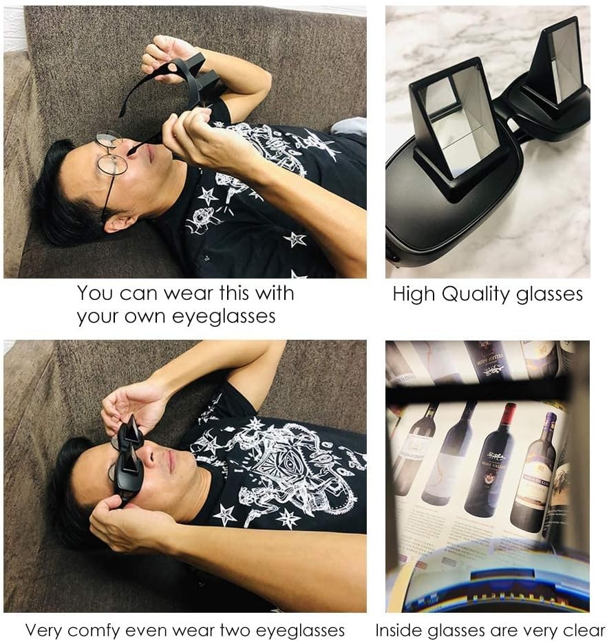 DS. DISTINCTIVE STYLE Lazy Readers Glasses Prism Lying Down Bed...