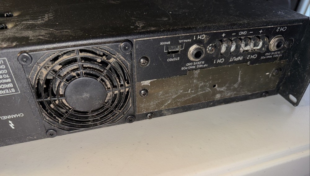 QSC MX-1500A Professional Power Amplifier - Powers On, Untested