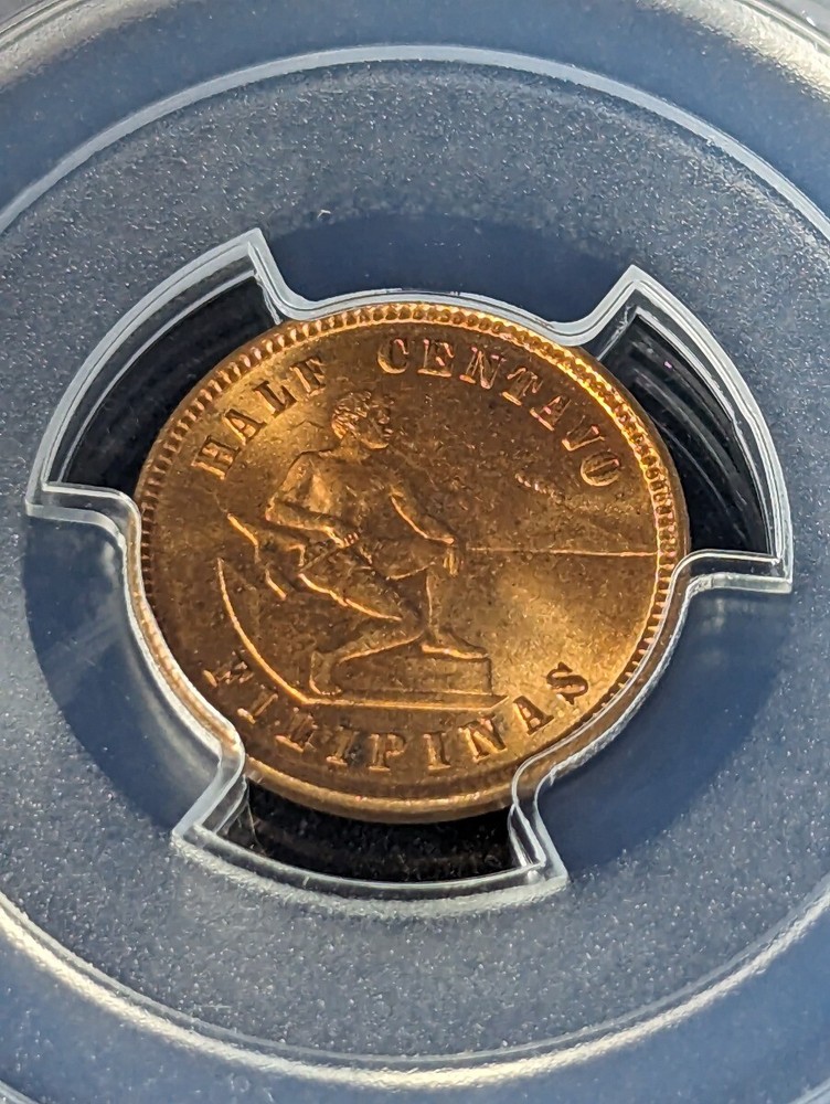 1903 1/2C PCGS MS64RD U.S. Philippines