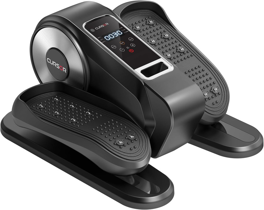 Under Desk Elliptical Machine – Electric Pedal Exerciser with 12 Speeds, Remote