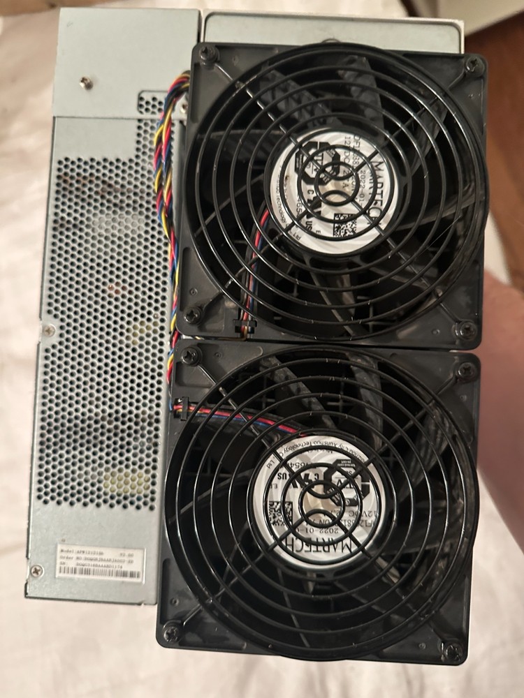 2 Bitmain Antminers S19 Pro 96TH – Tested Working – PSU Included – 2 Units