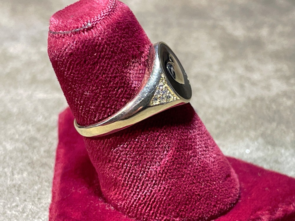 VINTAGE CIRCLE HEART DESIGN RING STERLING SILVER SIZE 7