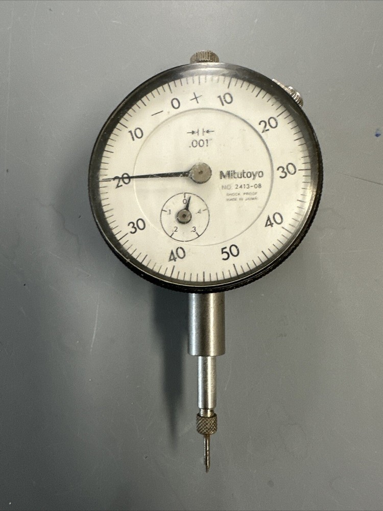 Mitutoyo 2413-08 Dial Indicator .001”-.400" Range*