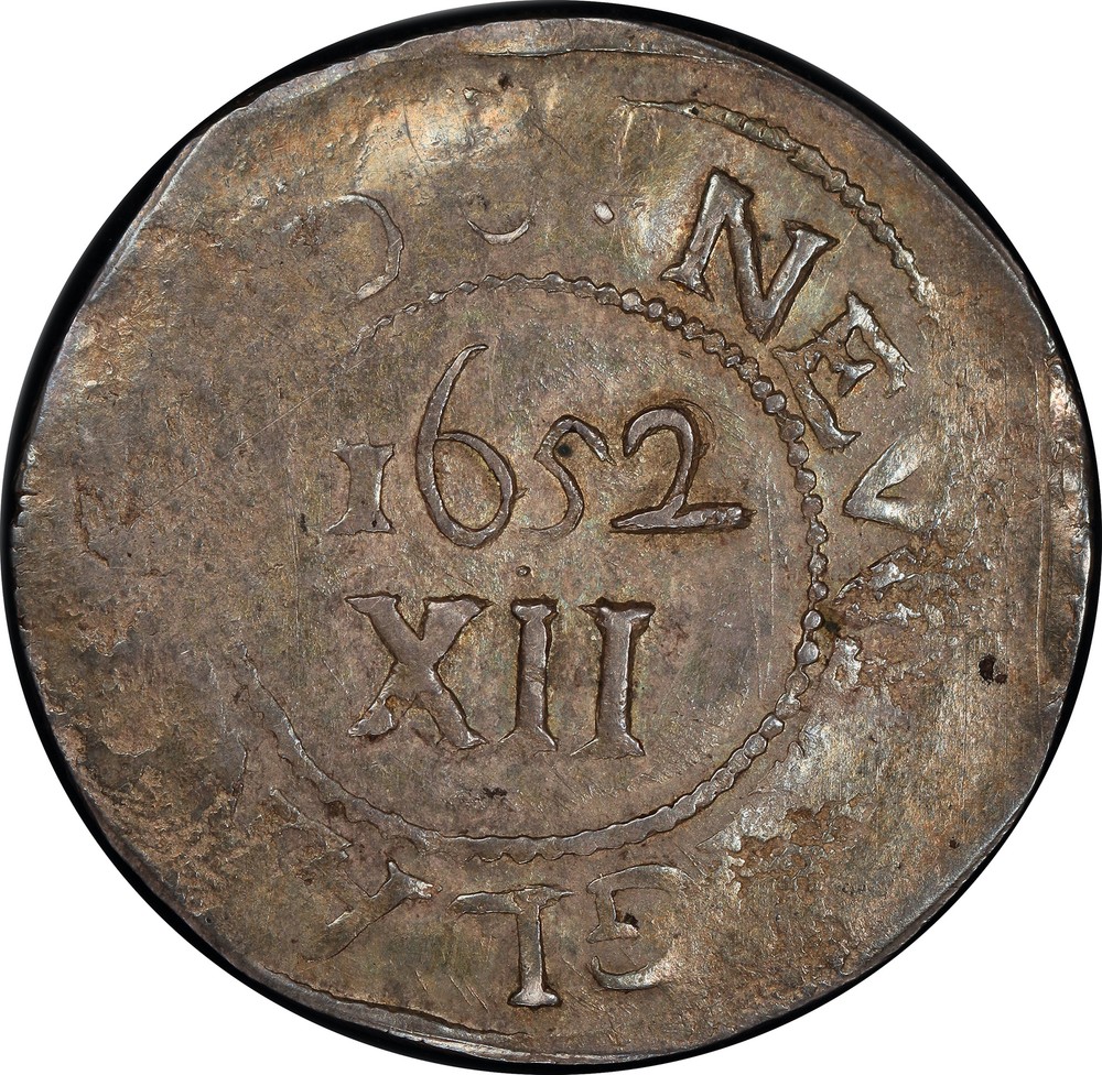 1652 OAK TREE SHILLING PCGS MS 61