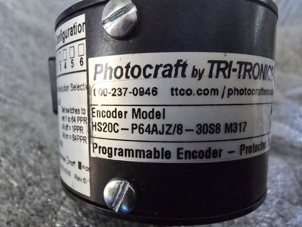 Tri-Tronics HS25C-P64AJZ/8-30S8 M317 Programmable Encoder