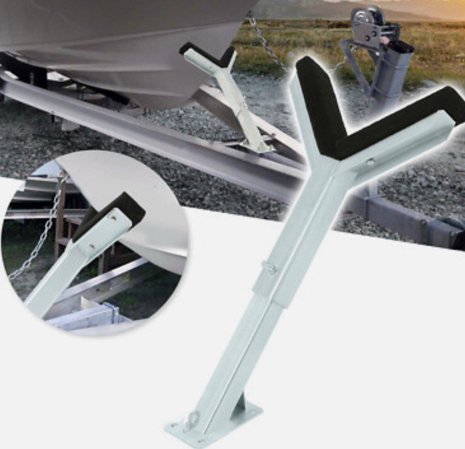 Top Part Replacement ONLY Adjustable Bow Rest Catcher Assembly For Boat Trailer