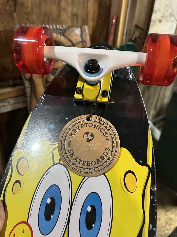 Never Opened Kryptonics Stretch Spongebob Squarepants 36" Longboard Skateboard