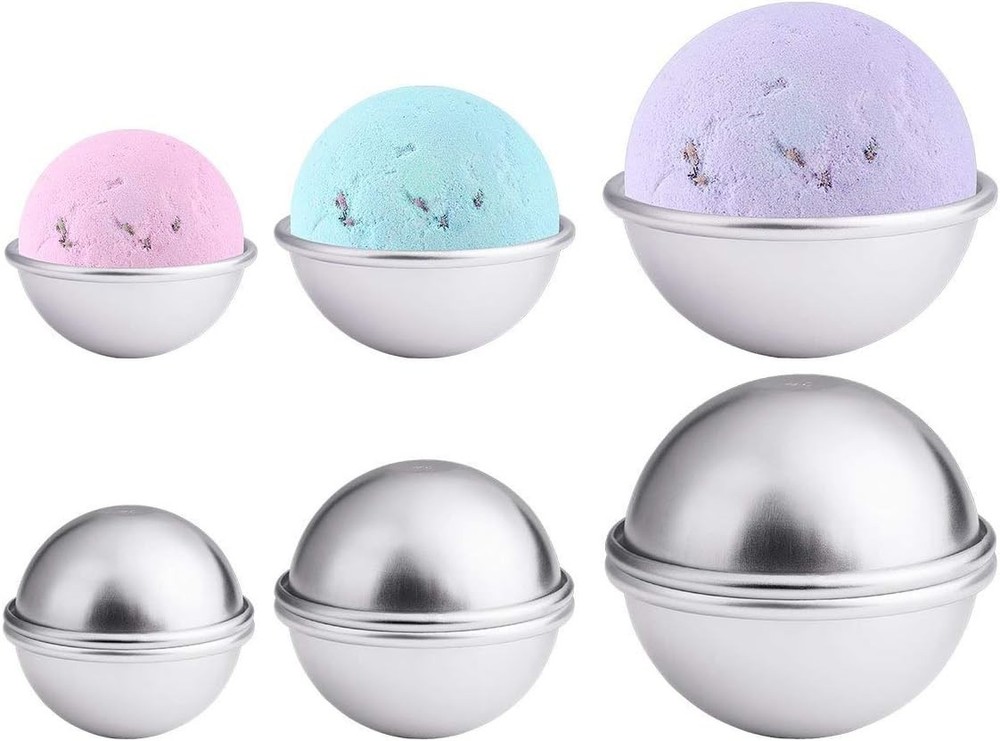Craft Your Own Bath Bombs: 30PCS Mold Kit in Assorted Sizes for Fun Projects