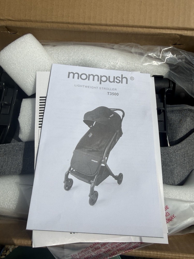 Mompush Lithe V Lightweight + Foldable Travel Stroller