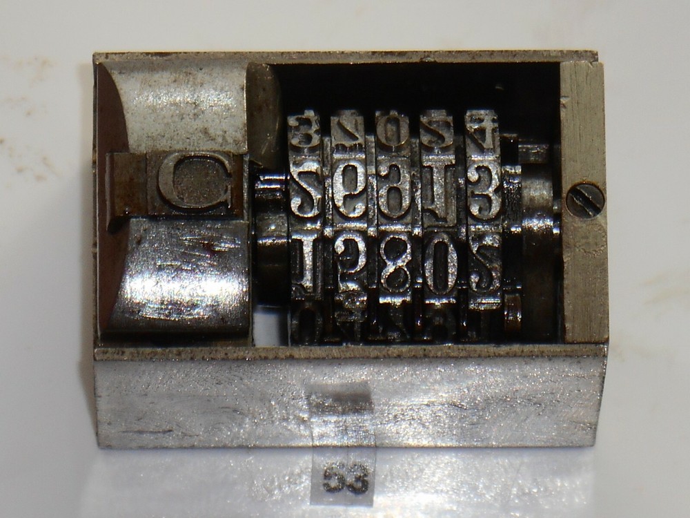 Letterpress Numbering machine | (Roberts #27A) | 53