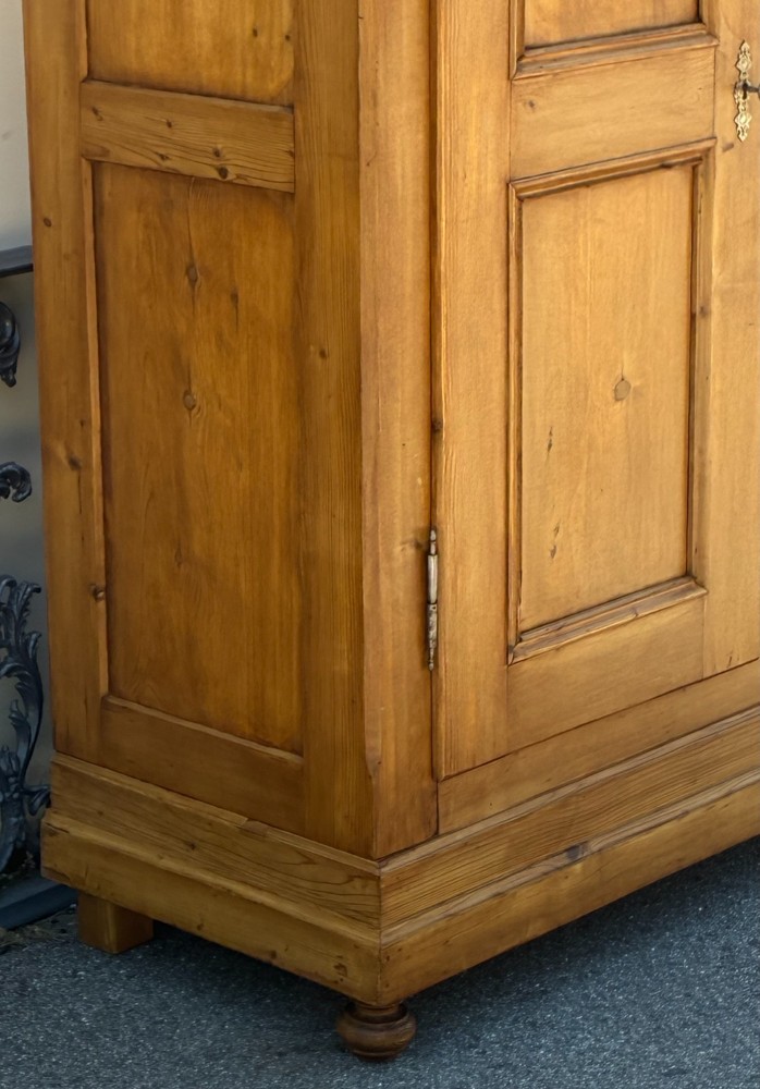 Antique Two Door Eight Panel Knock-Down Armoire