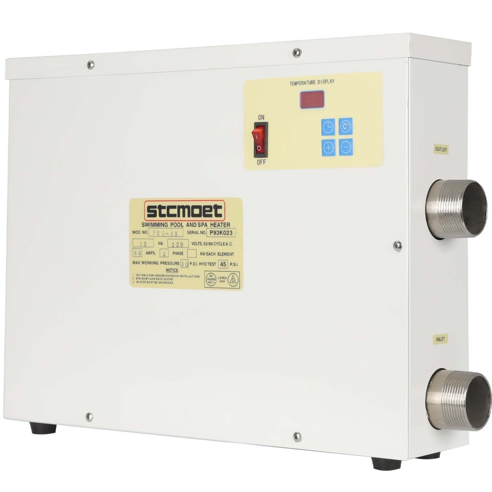 15KW Water Thermostat Heater for Swimming Pool Pond SPA Electric Water Heater