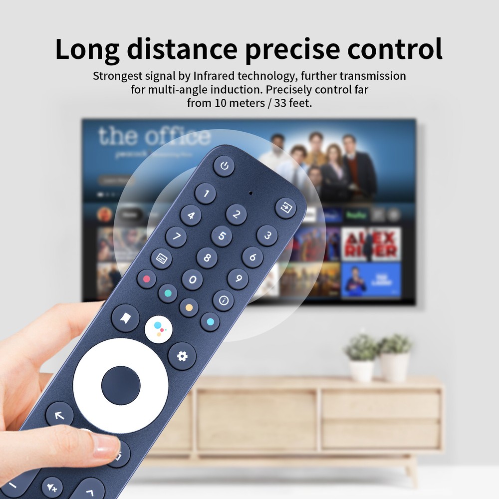 For RockTek G2 4K Android TV 11.0 Streaming Box Remote with Google Assistant
