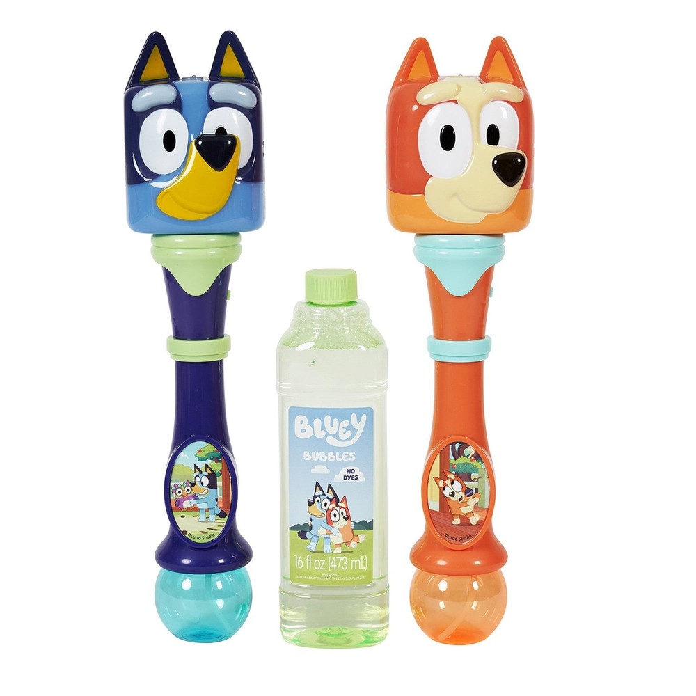 Little Kids Licensed Light-Up Bubble Wands 2 Pack with 16 oz Solution