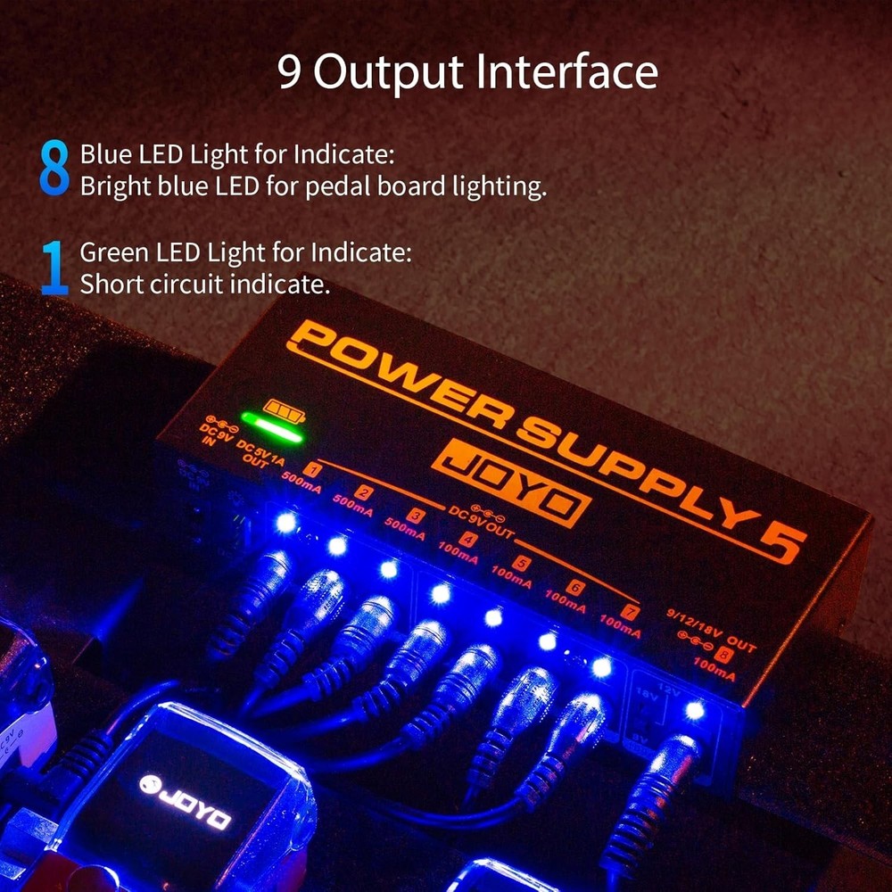 Battery-Powered Guitar Effect Pedal Supply