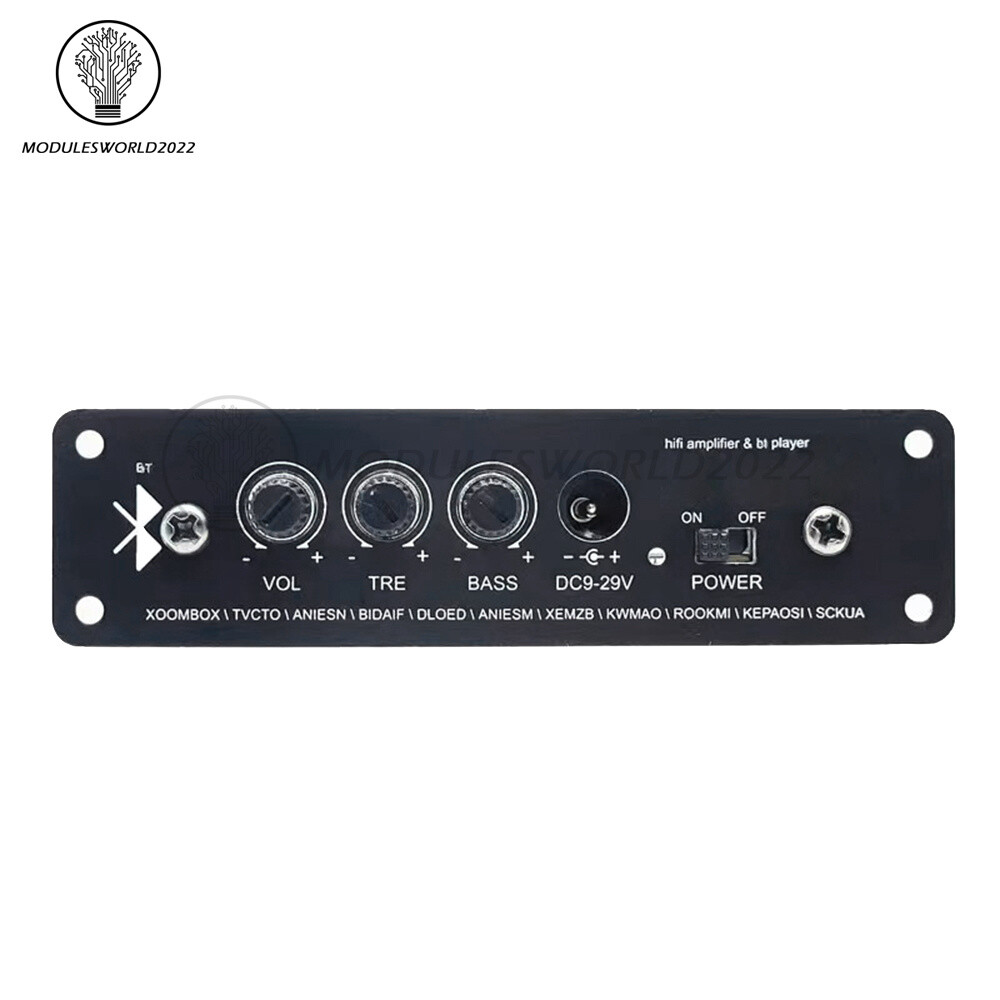 DC 12V HIFI Bluetooth 5.1 Amplifier Board Audio Car Amplifier MP3 Player Module