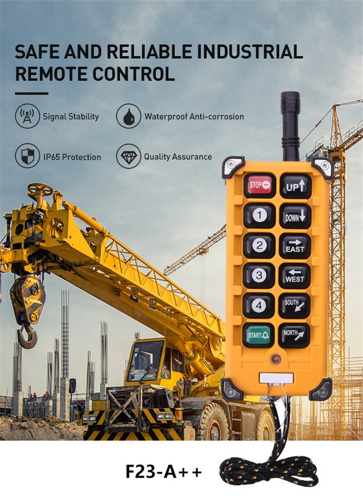 Hoist Wireless Industrial Remote Controller Radio Electric Transmitter Receiver