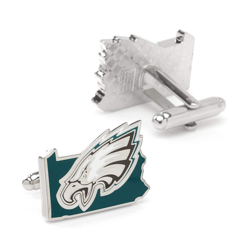NFL Philadelphia Eagles State Shaped Cufflinks