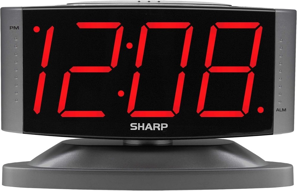 User-Friendly Digital Alarm Clock with Classic Design & Bright Red Digits
