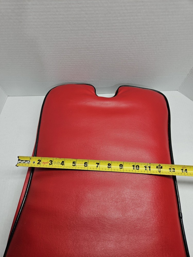 Vintage Camel Saddle Stool Cushion Only Black Red