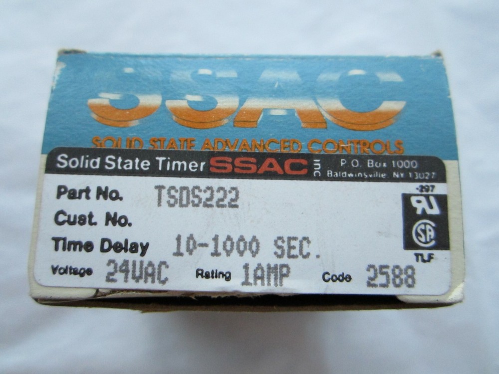 SSAC SOLID STATE TIMING RELAY TSDS222