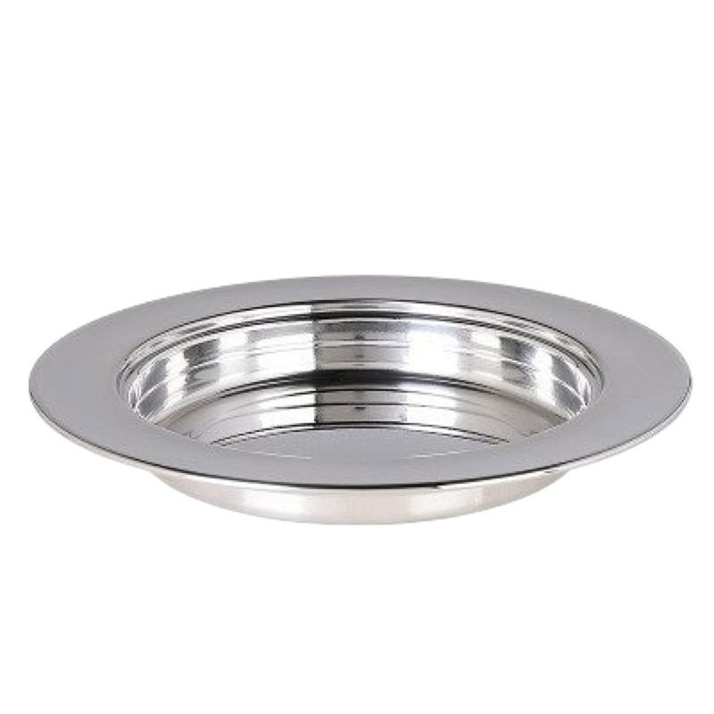 Multipurpose Stackable Communion Bread Serving Plate Stainless Steels Lid Church