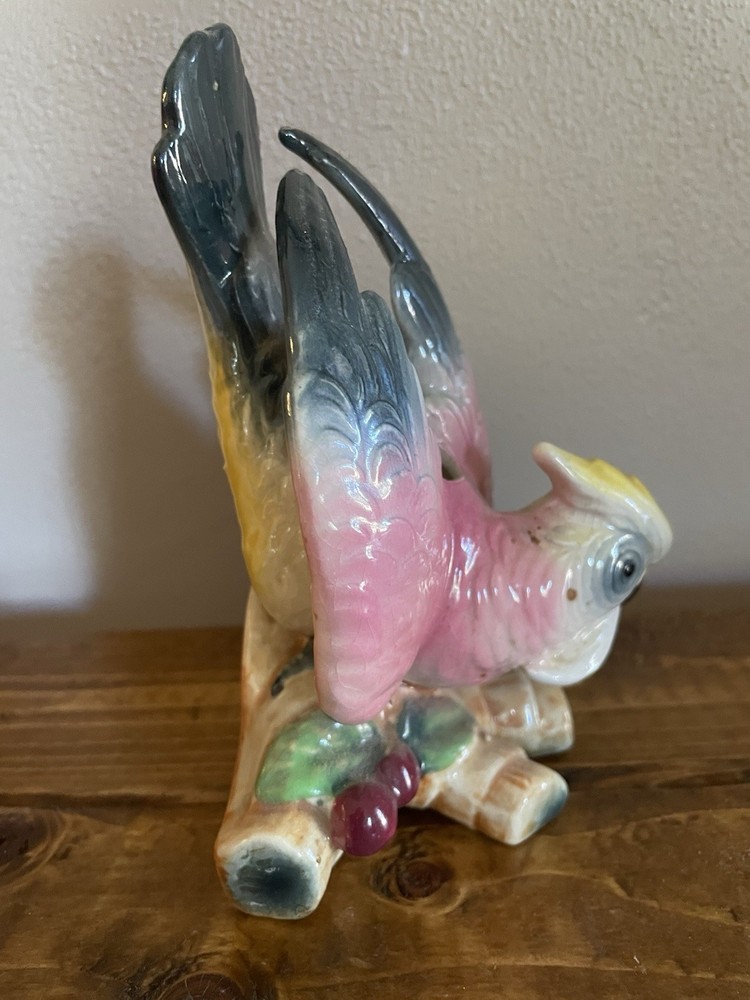 Antique Ceramic Parrot
