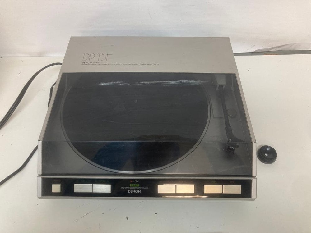 DENON DP-15F FULLY AUTOMATIC TURNTABLE SYSTEM Record Player DIRECT DRIVE AC100V