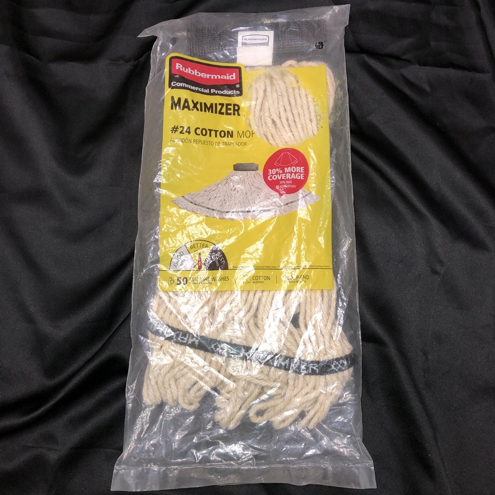 Rubbermaid #24 Looped End Mop Head Refill Replacement Floor Cleaner String Yarn