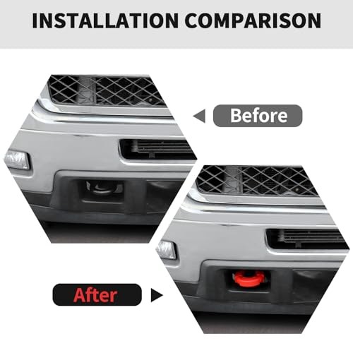 Tow Hook Covers Bumper Tow Hook Covers Protector Cover Exterior Red