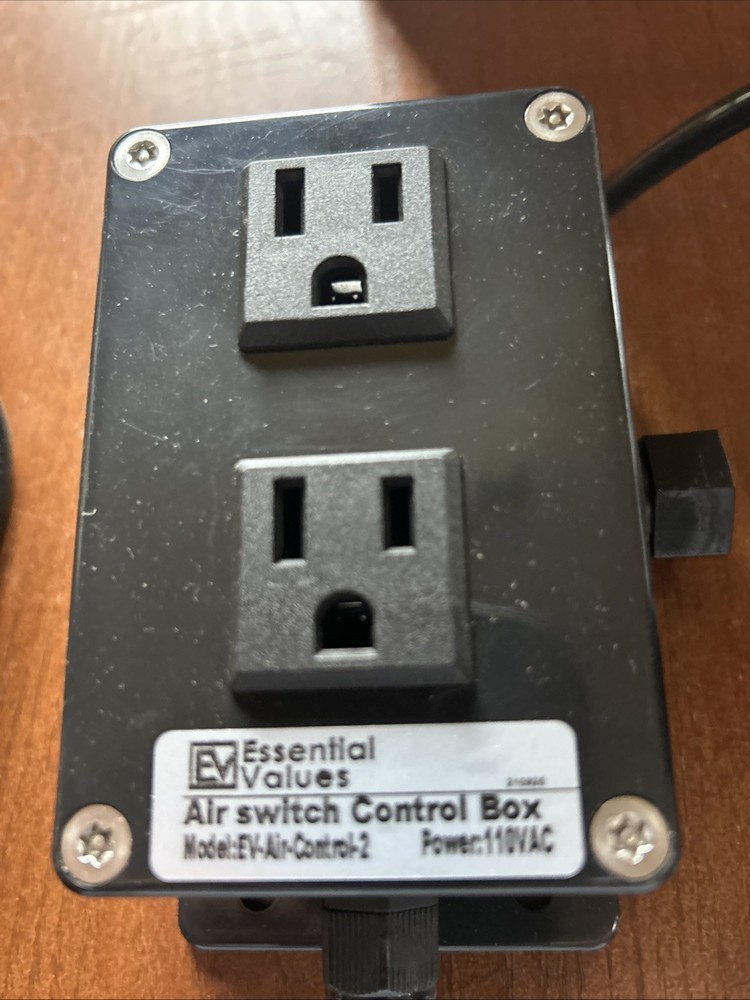 ESSENTIAL VALUES AIR SWITCH CONTROL BOX SATIN NICKEL GARBAGE DISPOSAL SWITCH