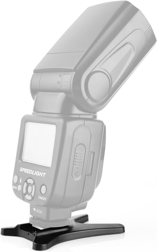 2-Pack Camera Flash Stands with Hot Shoe Mount - Universal Compatibility