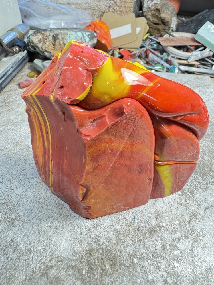 One solid piece rosarita rough super nice color and pattern