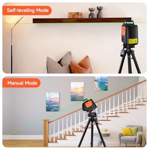Laser Level : DIY Green Point Laser Level 360 Self Leveling Plumb Dot