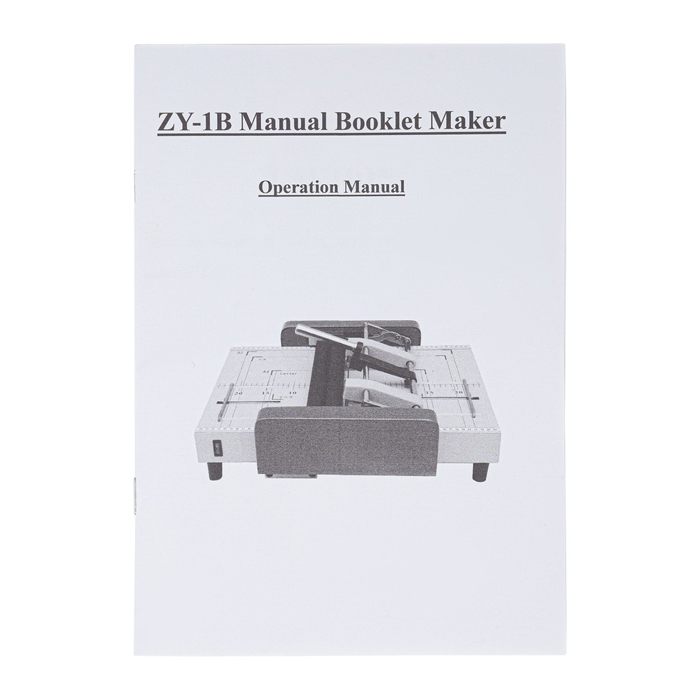 Office A3 Booklet Folding Binding Machine Paper Stapling Making Book Stapler 60W