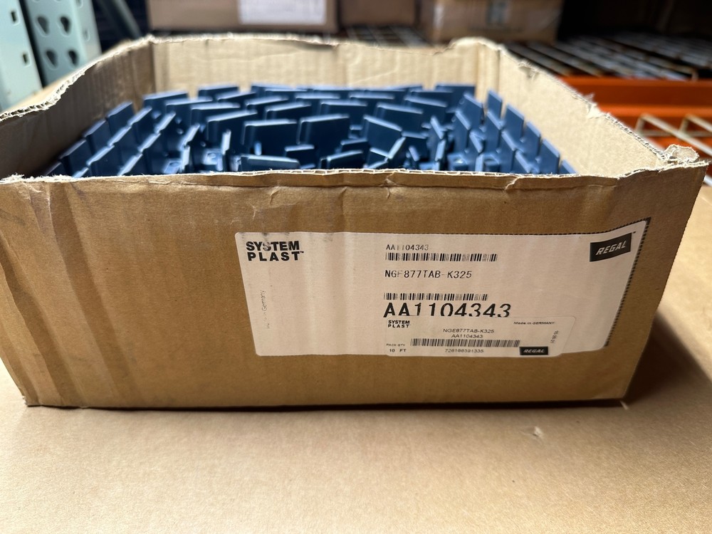 10' System Plast Plastic Modular Belting Multiflex Chain Flat Top 877 38.1mm Pit