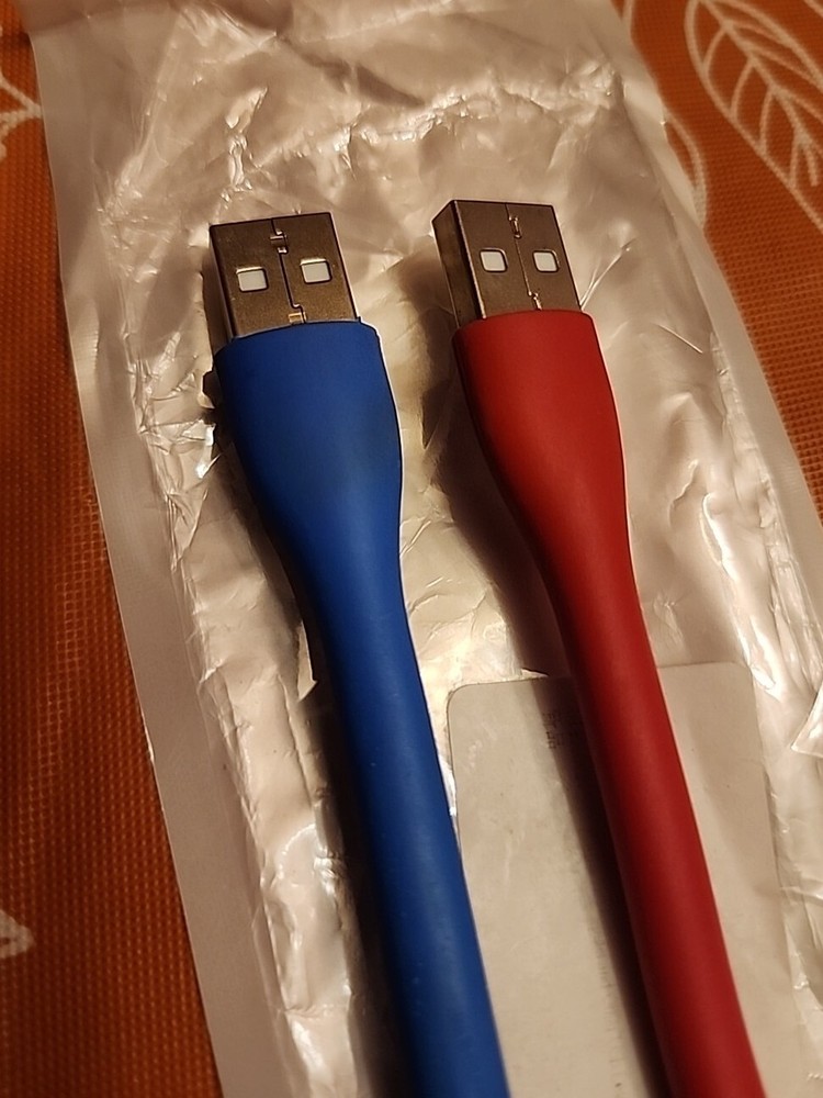 2 - Flexible USB LED Lights Lamps Keyboard Study Reading Notebook Laptop PC